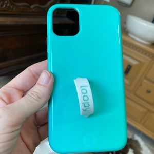 Loopy Turquoise iPhone 11 phone case